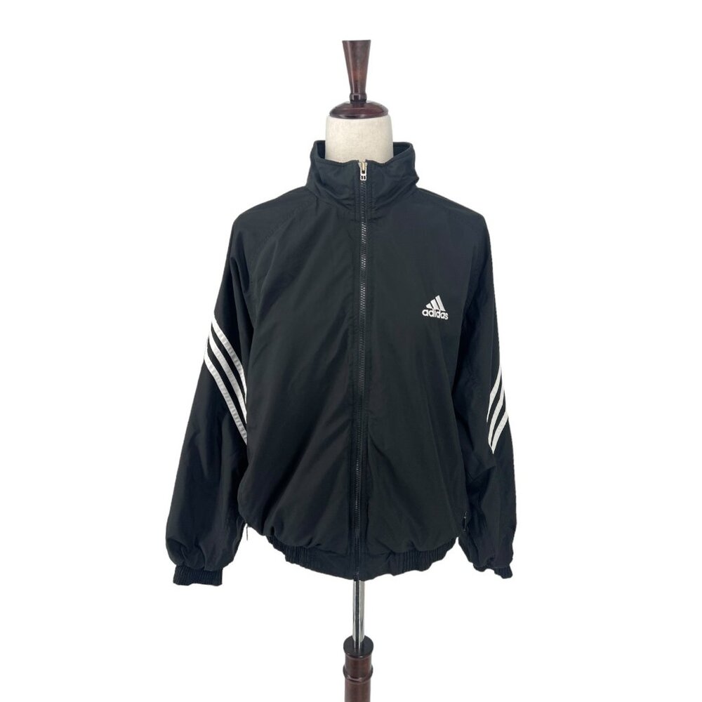 Adidas Classic 3 Stripes Windbreaker Jacket | Medium